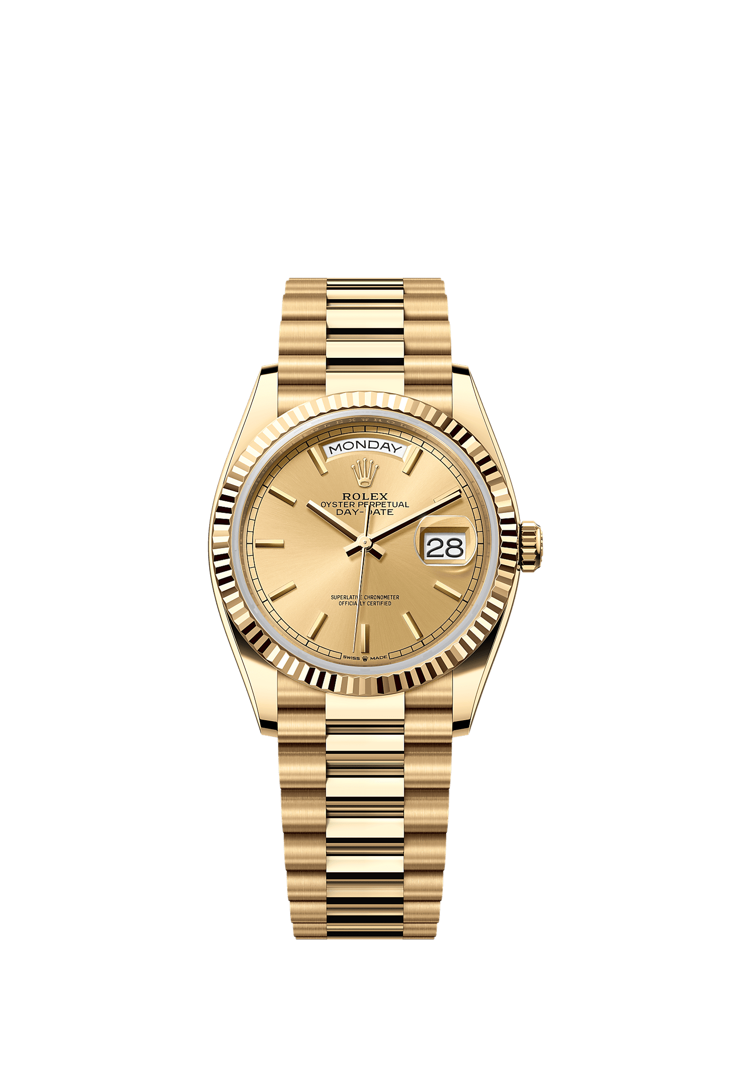Day-Date 36 Oyster Perpetual Chronometer Watch 36mm 18ct Yellow Gold Champagne Dial President Bracelet