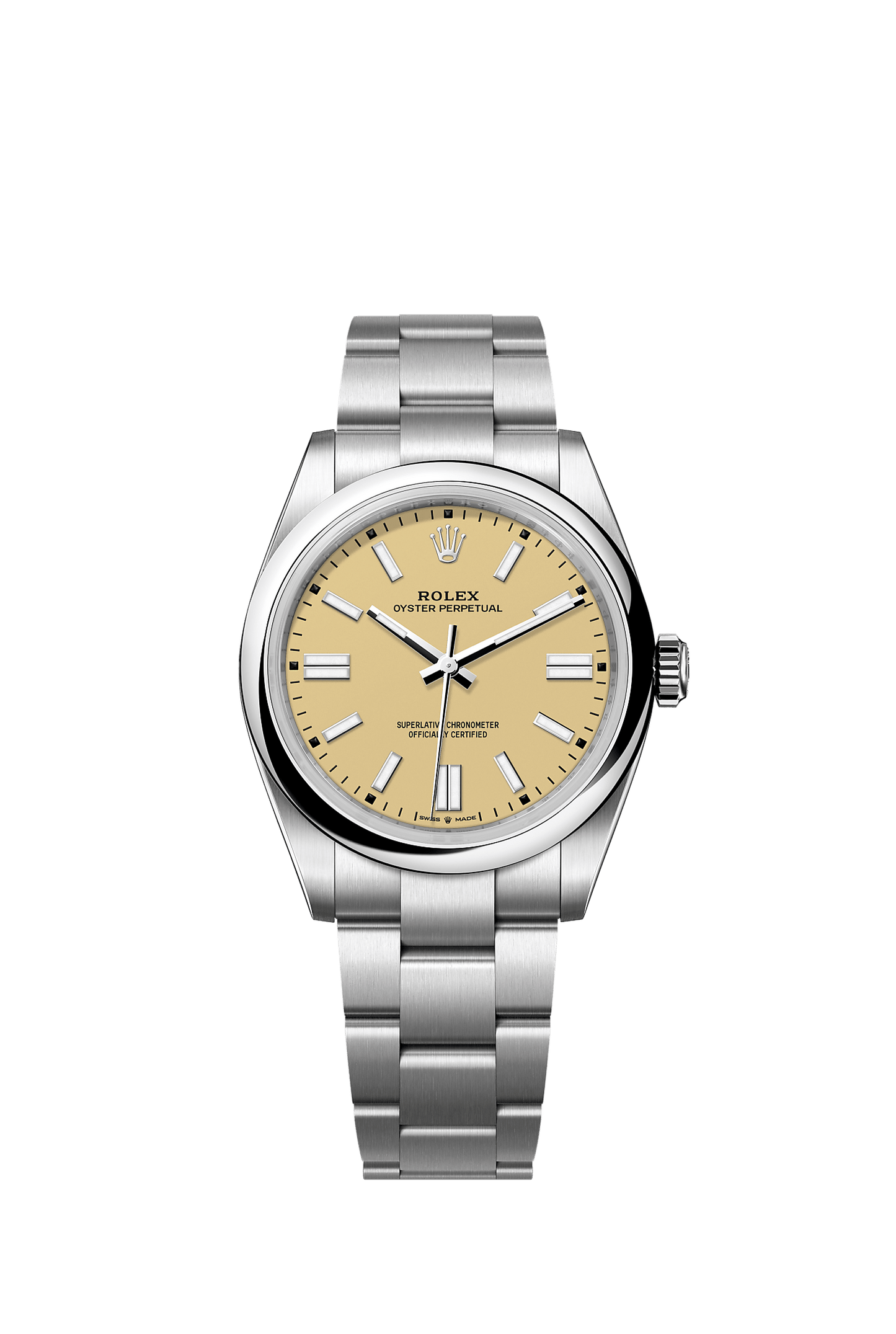 Oyster Perpetual 41 41mm Oystersteel Beige Dial Domed Bezel Oyster Bracelet Self-Winding Watch
