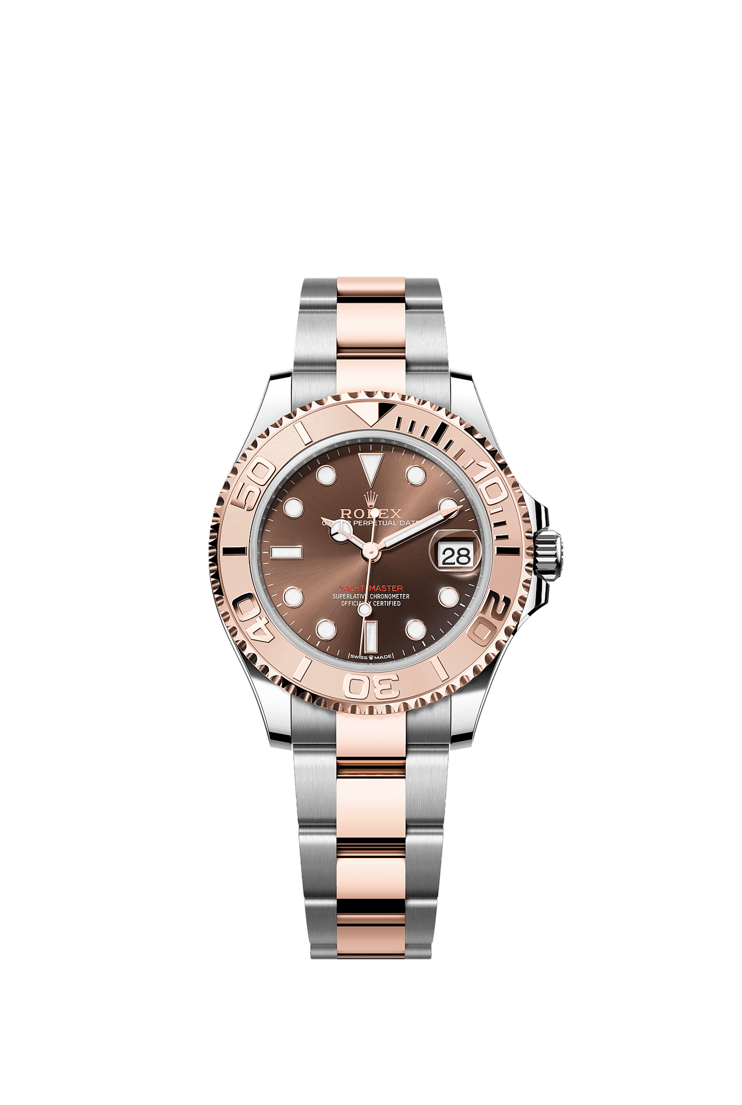 Yacht-Master 37 Oystersteel Everose Gold Chocolate Dial Oyster Bracelet 37mm Self-Winding Watch
