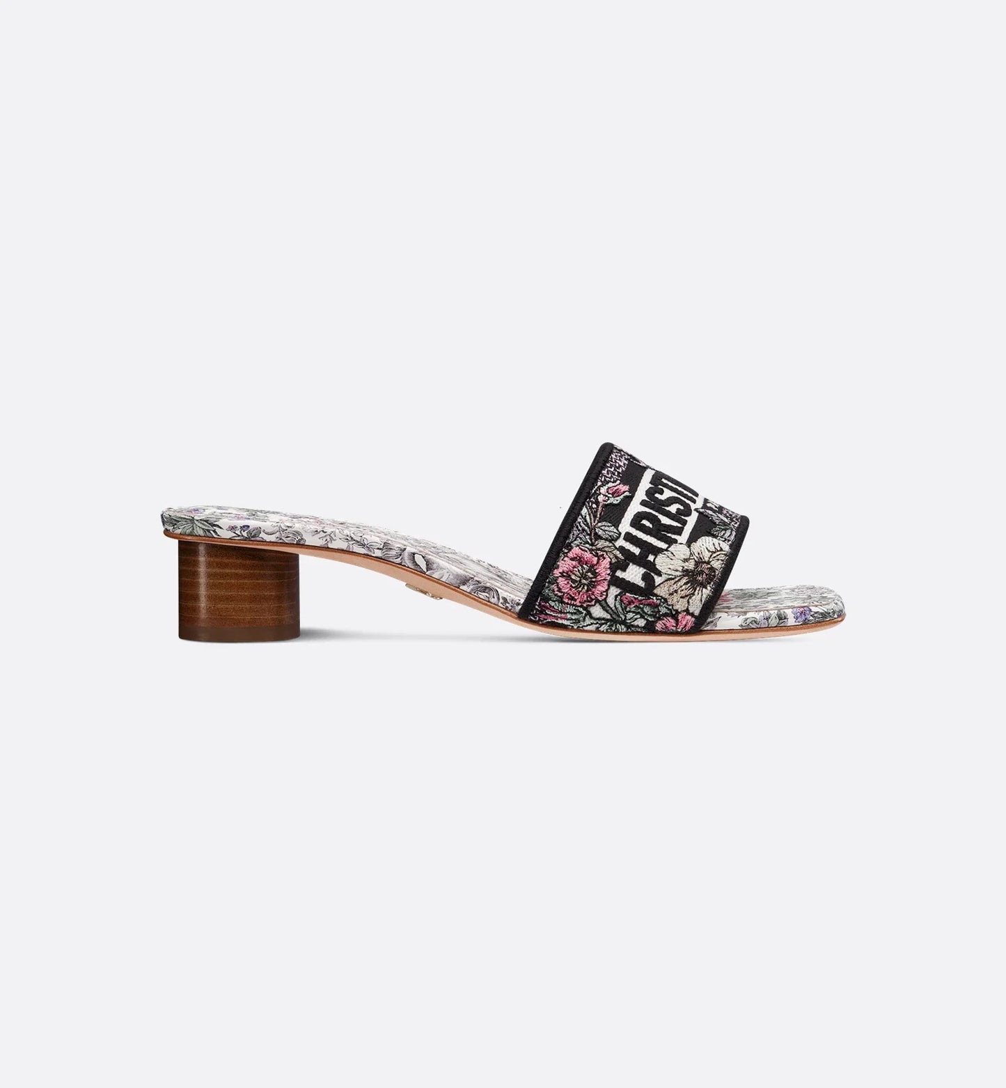White Multicolor Dway Heeled Slide