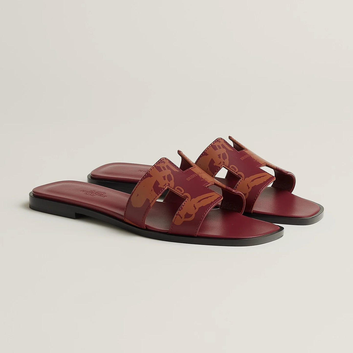 Gris Nuage - Rouge H/Naturel Oran sandal