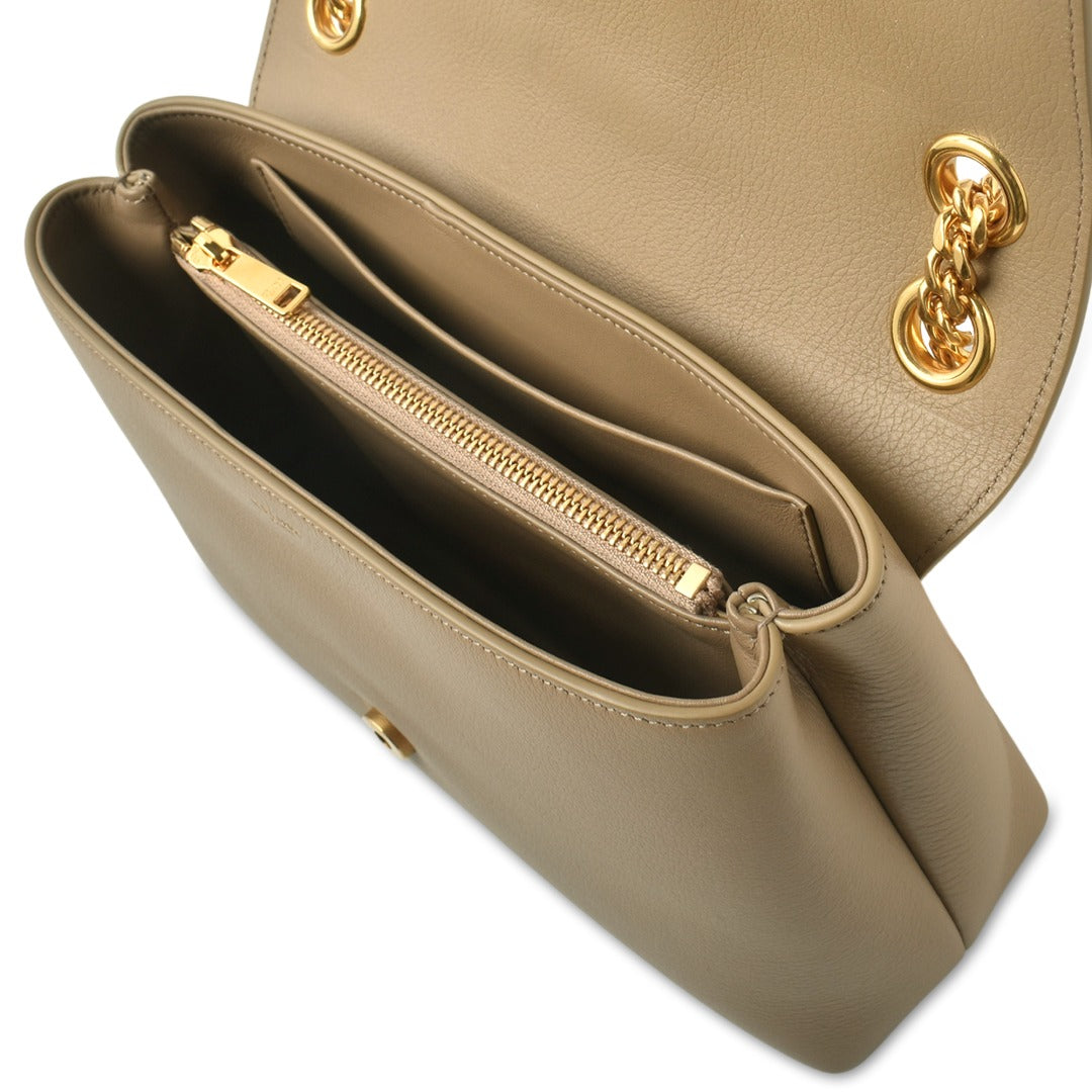 Victoire Medium Shoulder Bag Supple Calfskin Leather