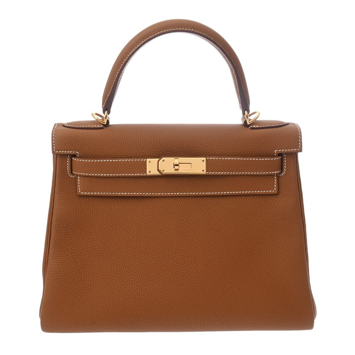 Hermès Kelly 28 Togo Brown / Gold Hardware 01