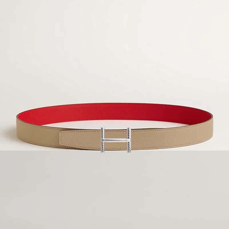 Hisseo Belt Buckle & Reversible Leather Strap 32 MM