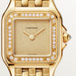 Panthère de Cartier Small 30.3mm x 22mm Yellow Gold Diamond Bezel Diamond Crown Golden Dial Yellow Gold Bracelet Quartz Watch