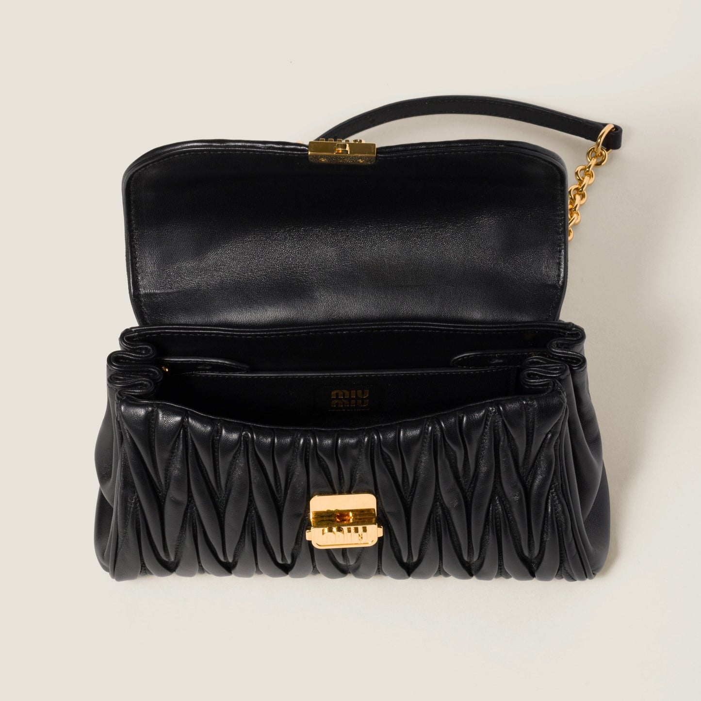 Miu Miu Matelassé Nappa Leather Shoulder Bag