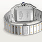 Santos de Cartier Chronograph Extra-Large 51.3mm x 43.3mm Steel Yellow Gold Bezel Silver Dial Steel Bracelet Self-Winding Watch