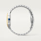 Santos de Cartier Medium 35.1mm Steel Yellow Gold Bezel Diamond-Set Golden Sunray Dial Steel Bracelet Self-Winding Watch