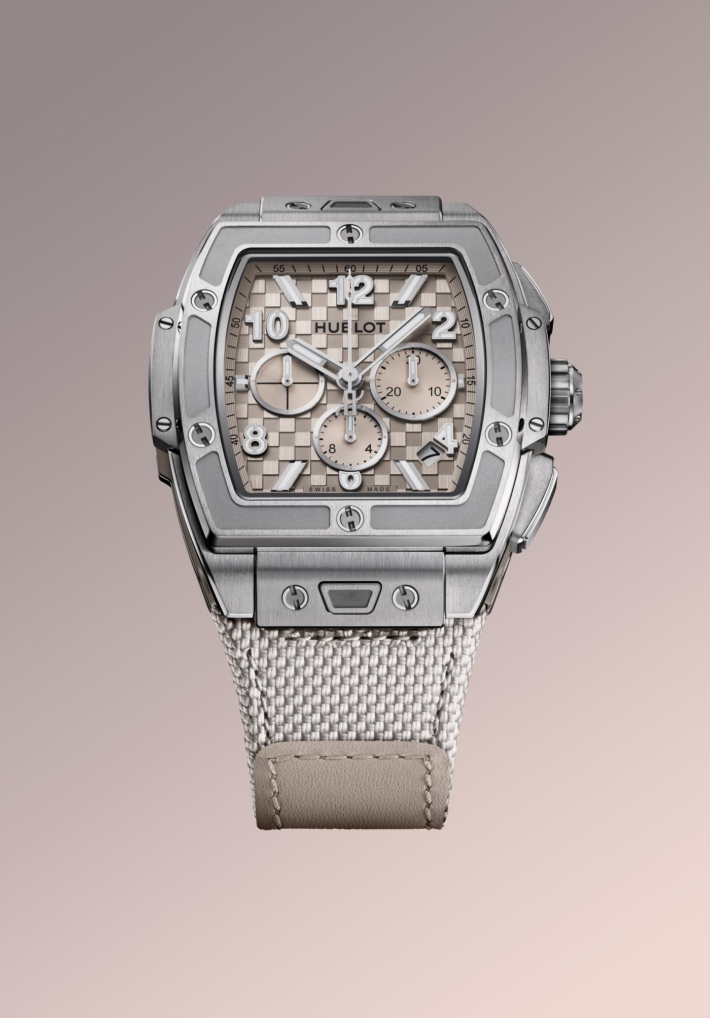 Spirit of Big Bang Essential Taupe 42 mm Titanium Skeleton Chronograph Watch