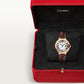 Ballon Bleu 33mm Rose Gold Automatic Silver Guilloché Dial Alligator Strap Watch