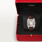 Santos-Dumont Extra-Large 46.6mm x 33.9mm Platinum Red Jasper Dial Brown Alligator Strap Self-Winding Watch