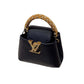 Capucines Nano Navy Top Handle Bag