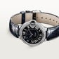 Ballon Bleu 36mm White Gold Diamond Case Aventurine Dial Blue Alligator Strap Automatic Watch