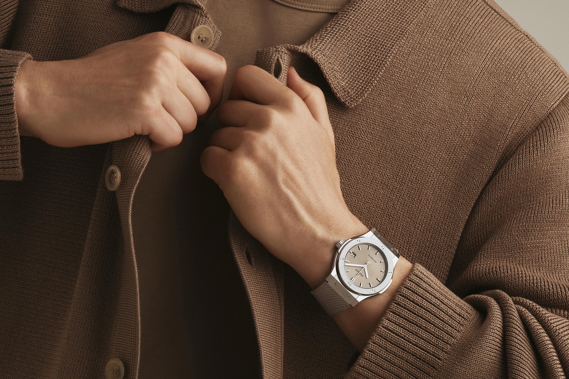Classic Fusion Essential Taupe Titanium Watch