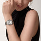 Santos de Cartier Medium 35.1mm Steel Diamond Sunray Dial Steel Bracelet Self-Winding Watch
