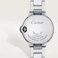 Ballon Bleu 33mm Steel Automatic Silver Guilloché Dial Steel Bracelet Watch