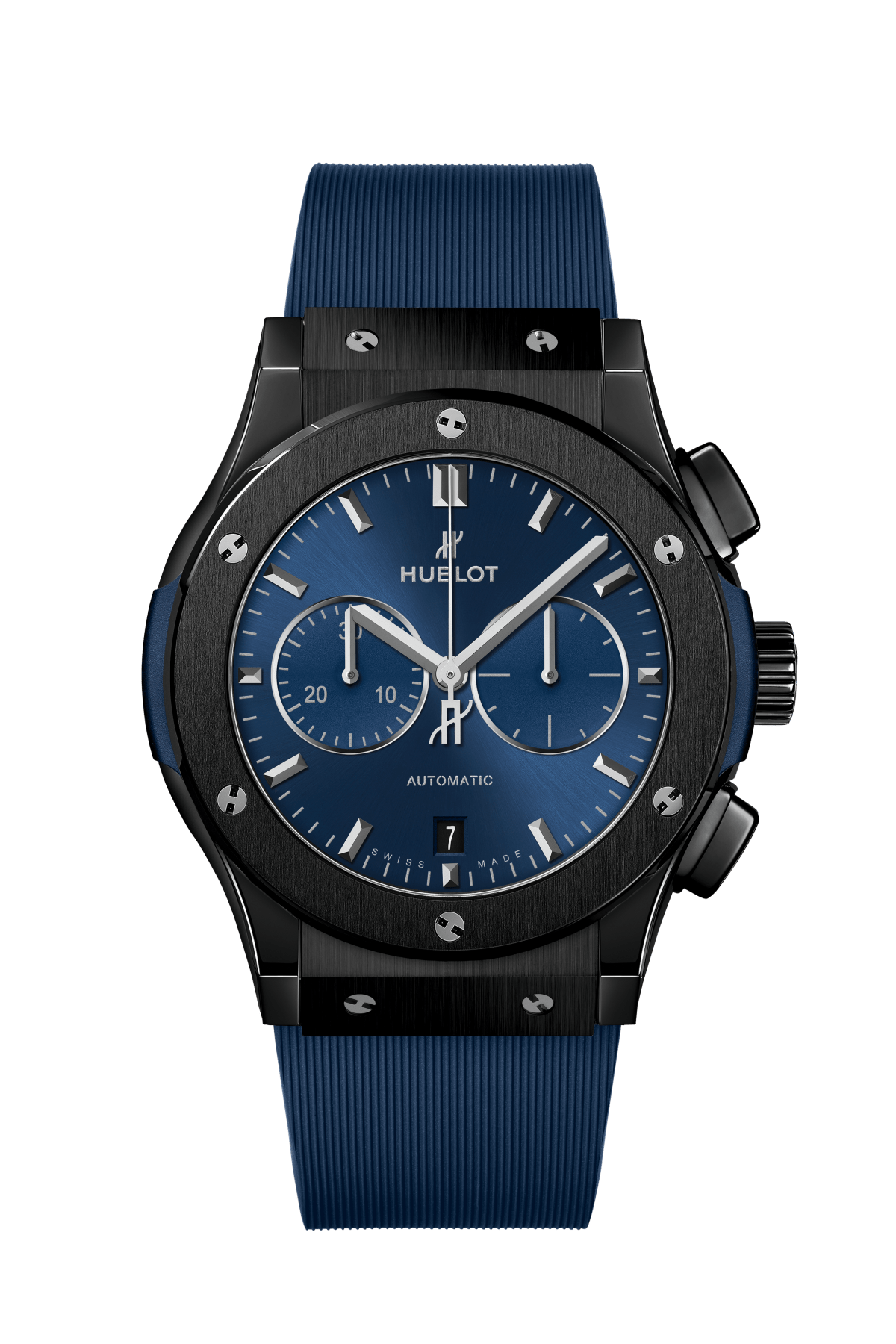 Classic Fusion Ceramic Blue Chronograph 42 mm