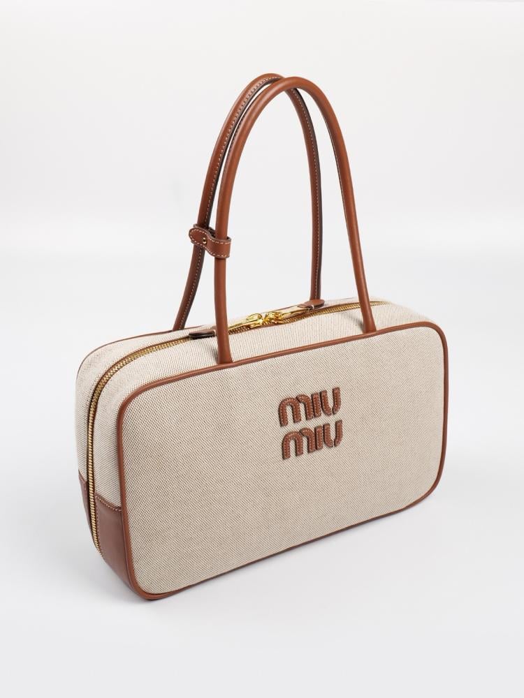 Beau bag in canva and leather