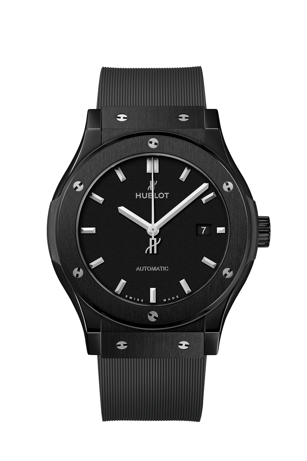 Classic Fusion Black Magic 42 mm Ceramic Rubber Strap Watch