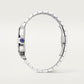 Santos de Cartier Large 39.8mm Steel Blue Crown Skeleton Dial Steel Bracelet Manual-Winding Watch