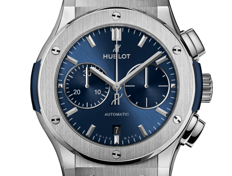 Classic Fusion Chronograph Titanium Blue Watch