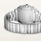 Santos de Cartier Large 39.8mm Steel Blue Crown Satin Sunray Dial Steel Bracelet Self-Winding Watch