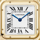Panthère Medium 29mm x 37mm Yellow Gold Blue Sapphire Crown Silvered Dial Yellow Gold Bracelet Quartz Watch