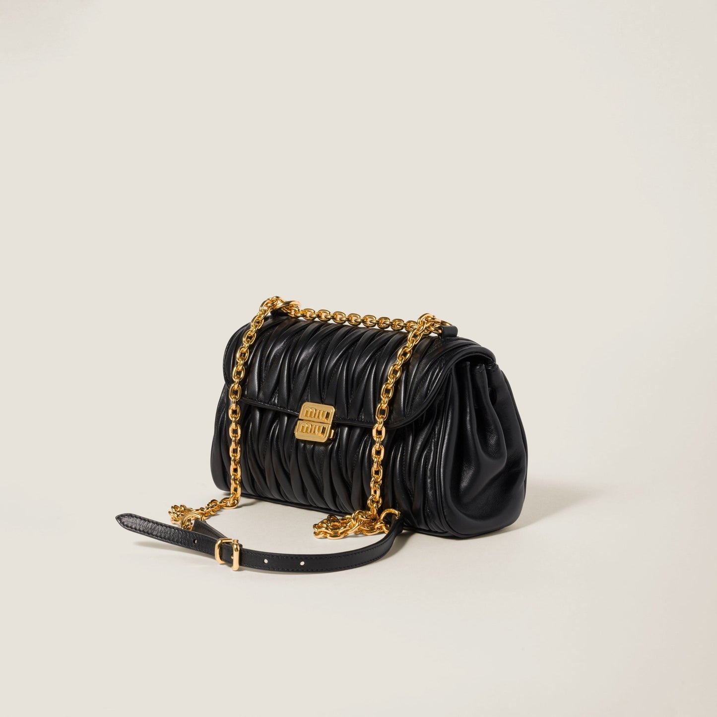 Miu Miu Matelassé Nappa Leather Shoulder Bag
