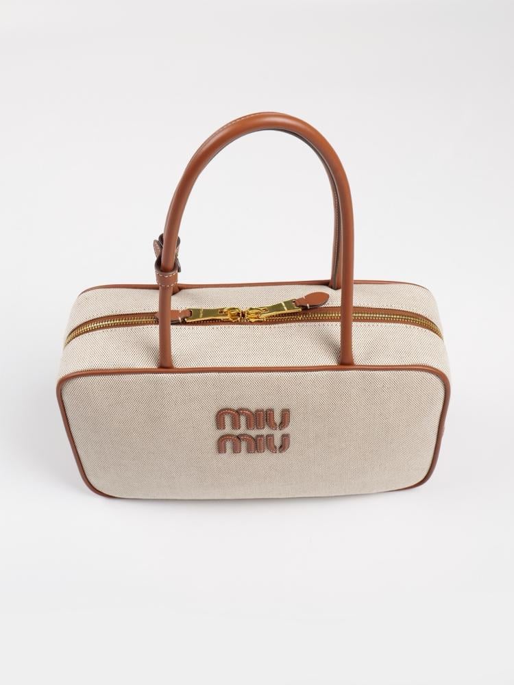 Beau bag in canva and leather