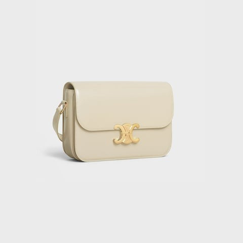 Classique Triophme Bage In Shiny Calfskin