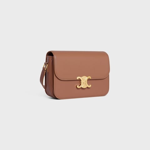 Classique Triophme Bage In Shiny Calfskin