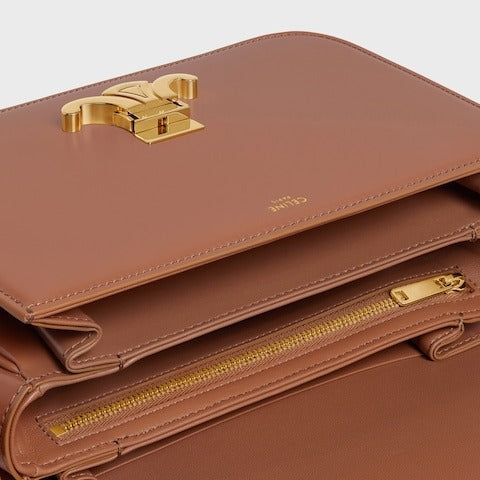 Classique Triophme Bage In Shiny Calfskin