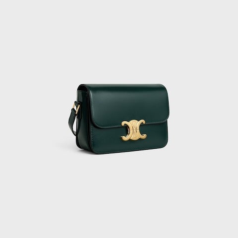 Teen Triomphe Bag In Shiny Calfskin