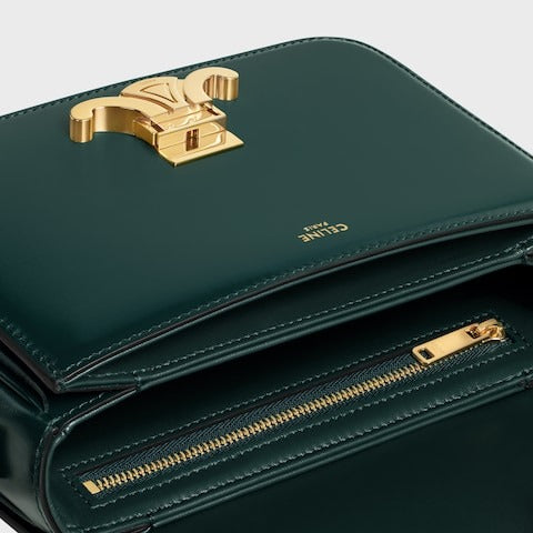 Teen Triomphe Bag In Shiny Calfskin