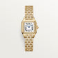 Panthère Small 30.3mm x 22.0mm Yellow Gold Diamond Case Diamond Crown Silvered Dial Yellow Gold Bracelet Quartz Watch