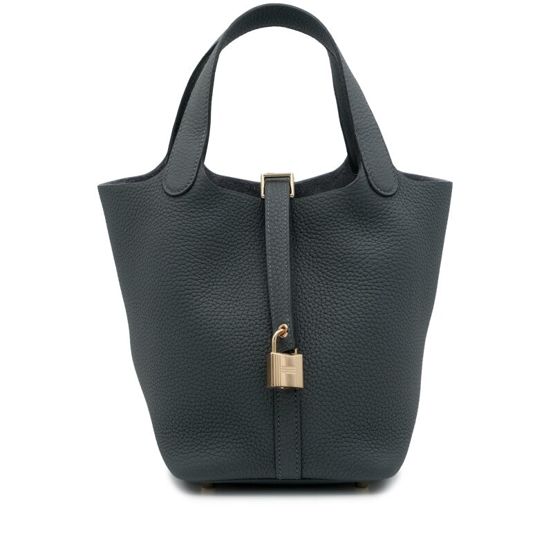 Gris Misty Clemence Picotin Lock 18 Gold Hardware 01