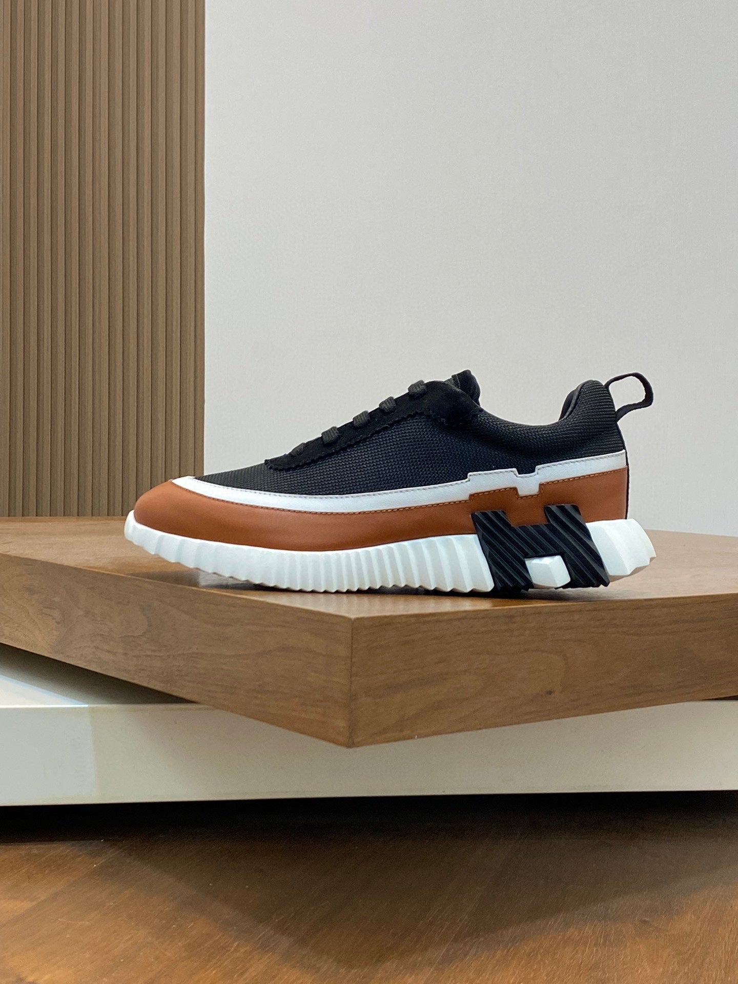 Black and Brown Sneakers