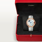 Ballon Bleu 36mm Rose Gold Diamond Case Mother-of-Pearl Day Night Dial Gray Alligator Strap Watch