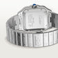 Santos de Cartier Large 39.8mm Steel Graduated Blue Dial Steel Bracelet Self-Winding Watch