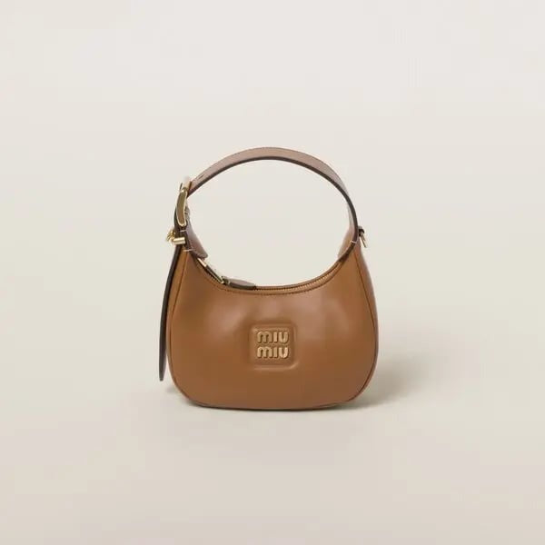 Miu Miu Leather Hobo Bag