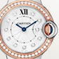 Ballon Bleu 33mm Steel Rose Gold Automatic Silver Guilloché Dial Two-Tone Bracelet Watch