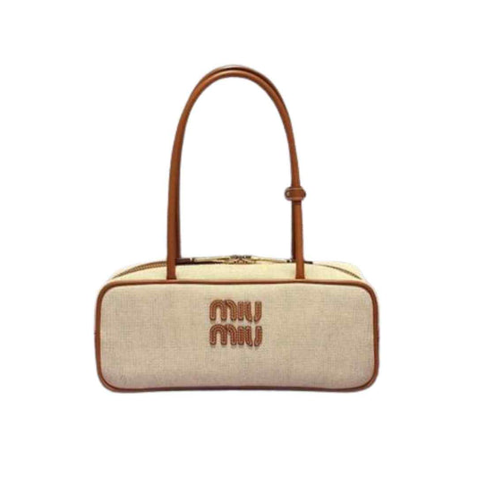 Beau bag in canva and leather