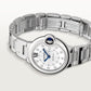 Ballon Bleu 33mm Steel Automatic Silver Guilloché Diamond Dial Steel Bracelet Watch