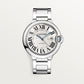 Ballon Bleu 42mm Steel Automatic Silver Guilloché Dial Steel Bracelet Watch