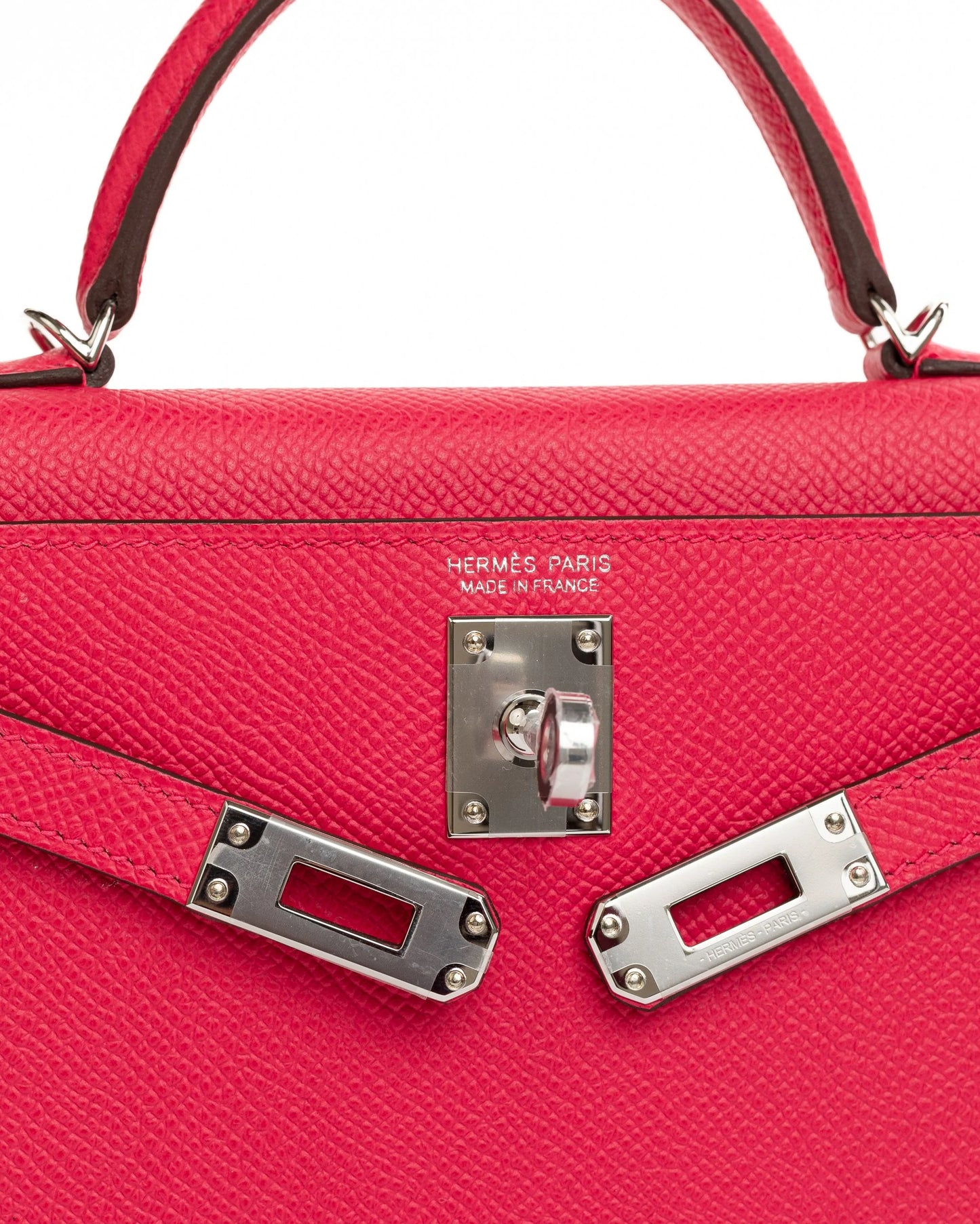 Hermes Mini Kelly Rose Extreme Epsom GHW 01