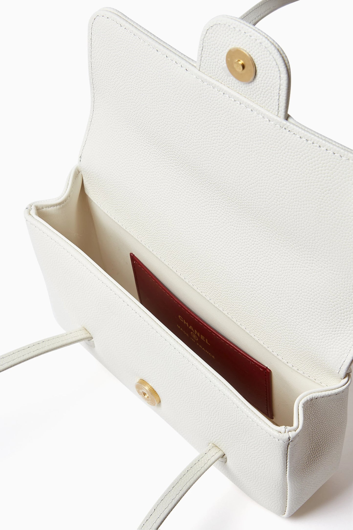 Clutch in Grainy Shiny Calfskin