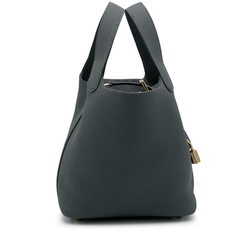 Gris Misty Clemence Picotin Lock 18 Gold Hardware 01