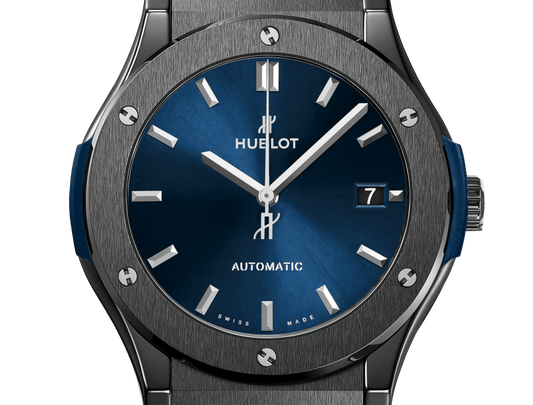 Classic Fusion Ceramic Blue 45 mm