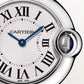 Ballon Bleu 28mm Steel Quartz Silvered Opaline Dial Steel Bracelet Watch