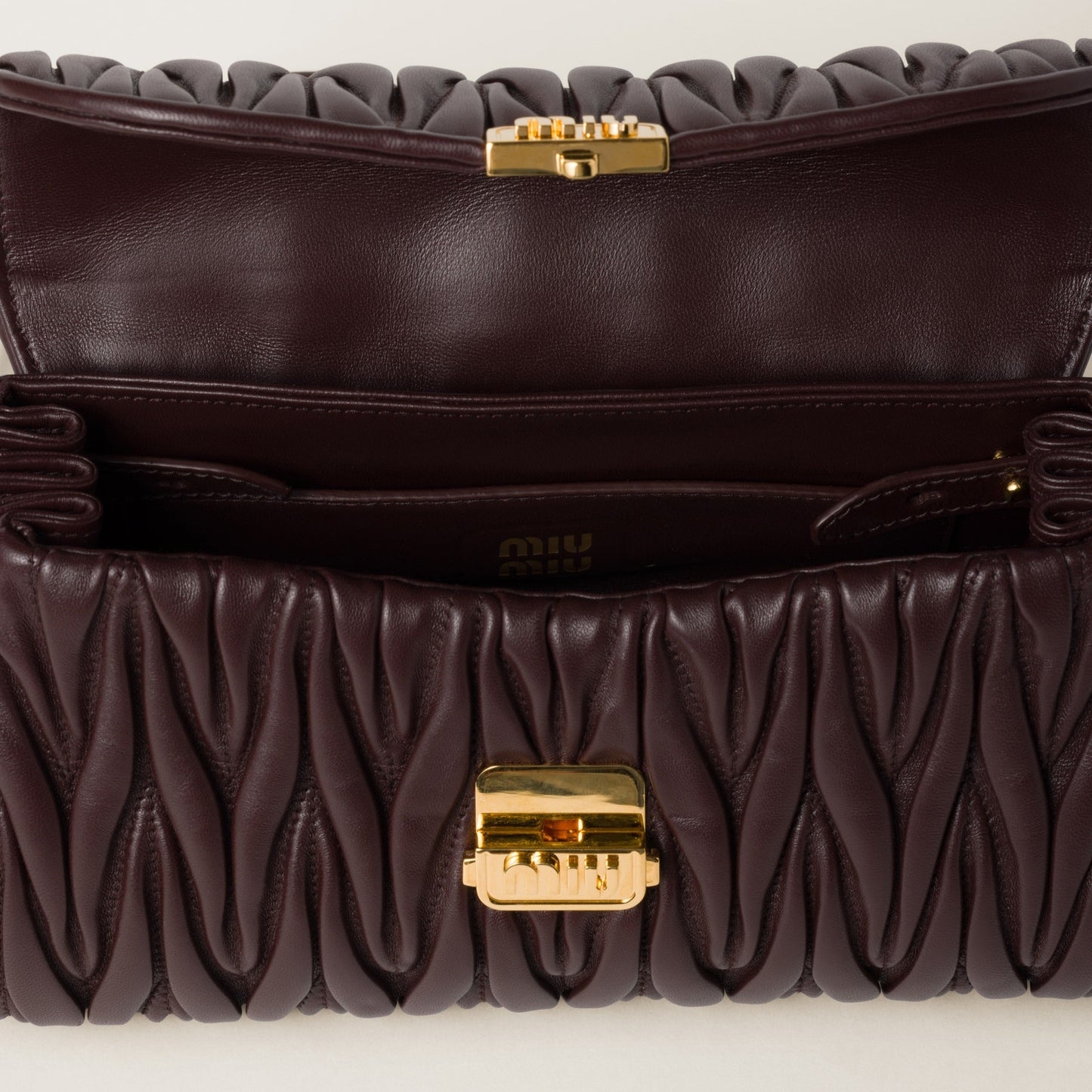 Miu Miu Matelassé Nappa Leather Shoulder Bag